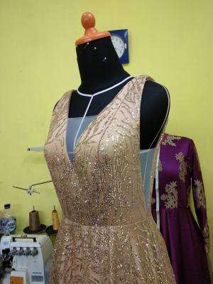 Gaun pesta - Hasil Jahit