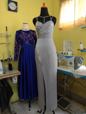 Hasil jahitan - Gaun pesta